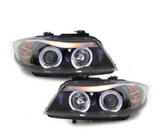 Faruri cu inele LED pentru lumina de parcare BMW Seria 3 E90/E91 05-08