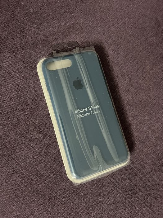 Husă Apple originală din silicon pentru iPhone 8 Plus, Ocean Blue