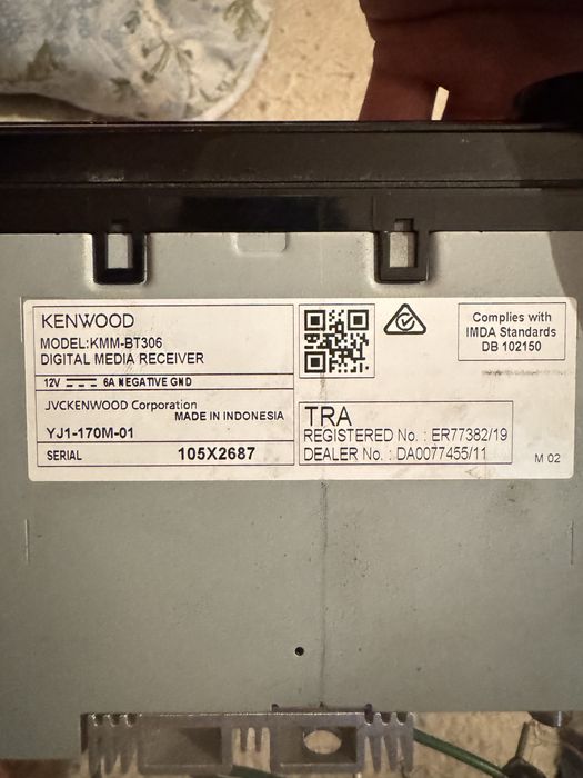 Продам кенвуд магнитофон KMM-BT306