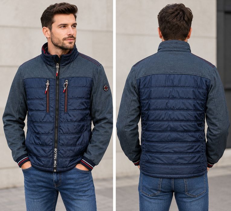Jachetă hibrid matlasată Tom Tailor mărimea XXL Bust 62 cm