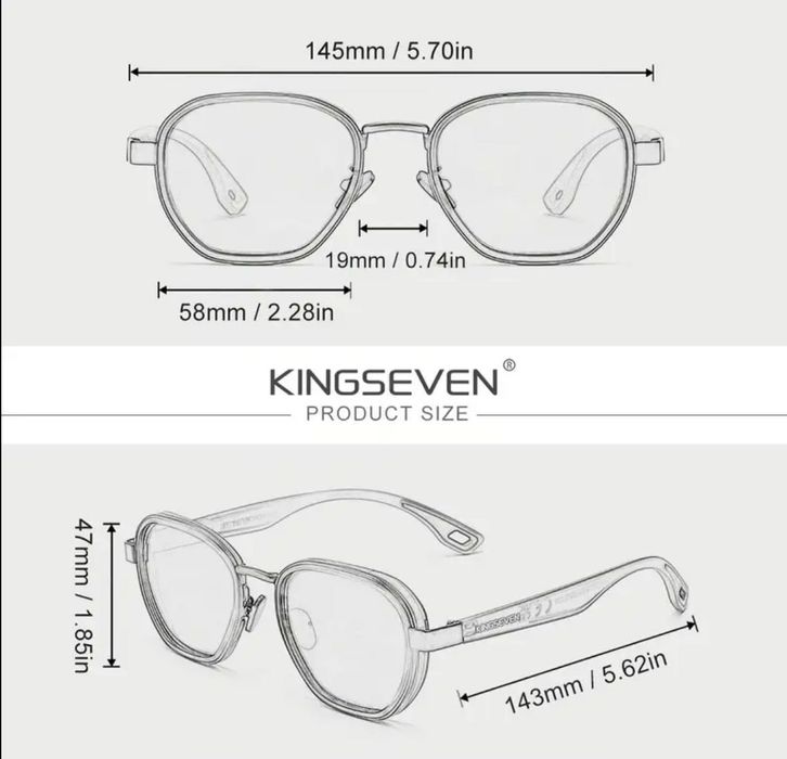 Луксозни Поляризирани Слънчеви Очила KINGSEVEN – Бизнес Стил + Пълен Комплект