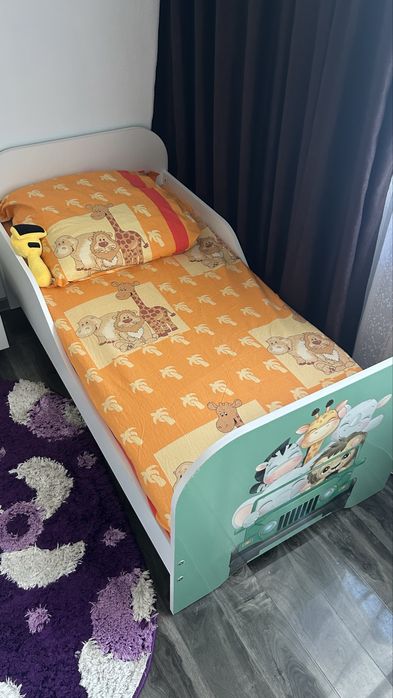 Pat copii 3 ani  + saltea inclusa
