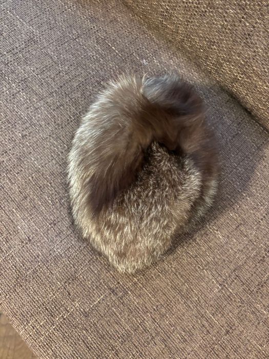 Caciula vulpe argintie - ca noua