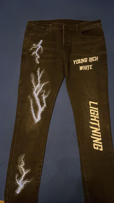 Blugi Young Richard White (amiri,bape,jordan 4)