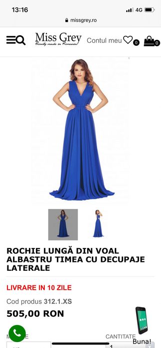 Rochie Miss Grey marimea XL