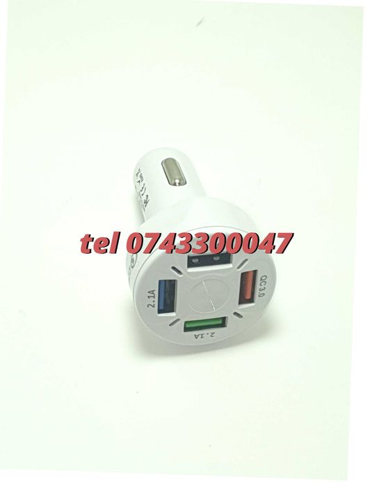 Superfastcharge Incarcator Auto Cu Patru Porturi Usb Partycharge