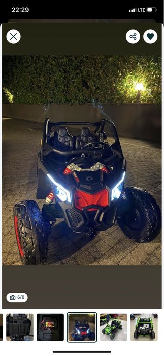 Даставка безплатная детская машина с манитор багги 24 в до8