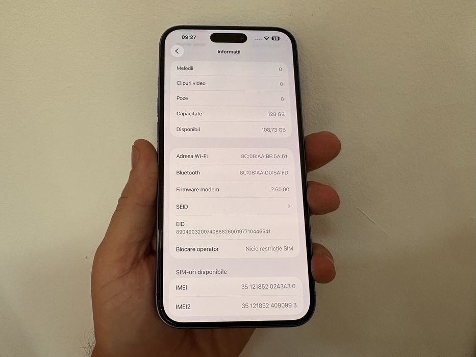 Iphone 16 Plus, 128 gb, Ultramarine
