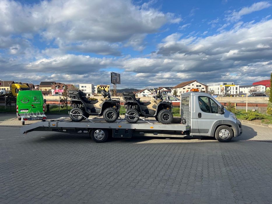 Tractari Auto Ieftine si rapide în Sibiu / Asistenta Rutiera A1 /Platforma utilaje , ATV uri , Panouri