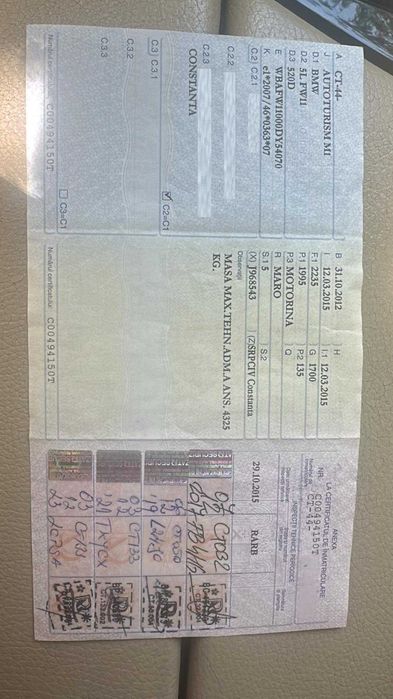 Vând BMW F 10 proprietar accept schimb cu model nou