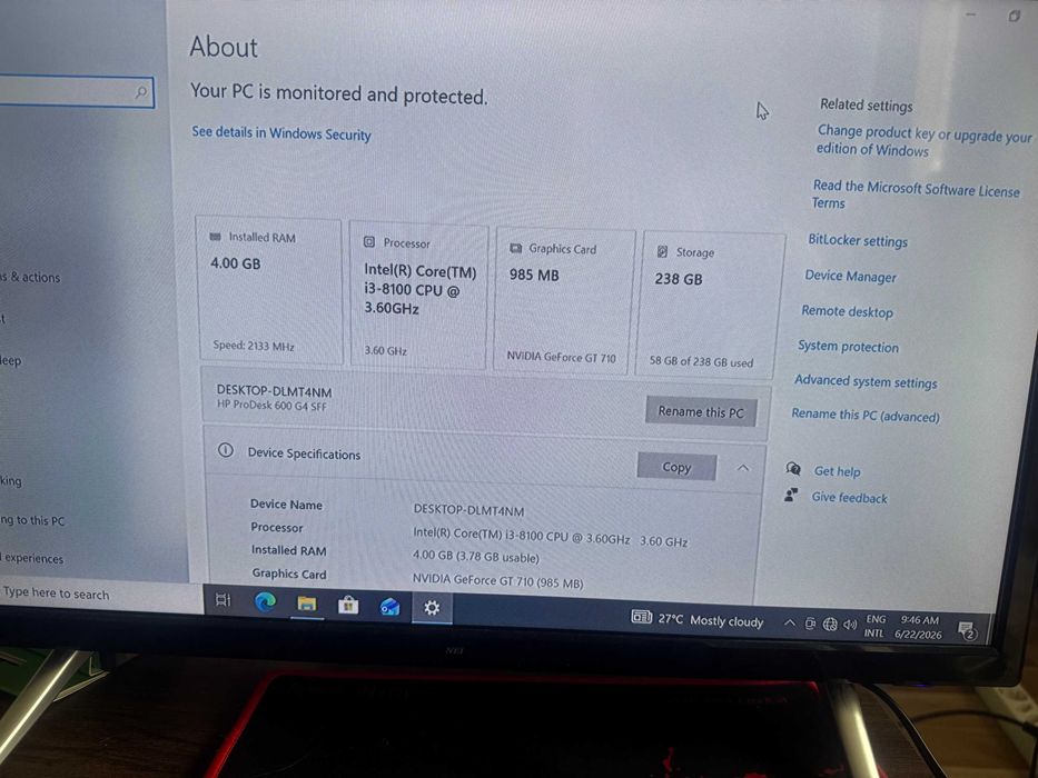 MiniPC HP Prodesk