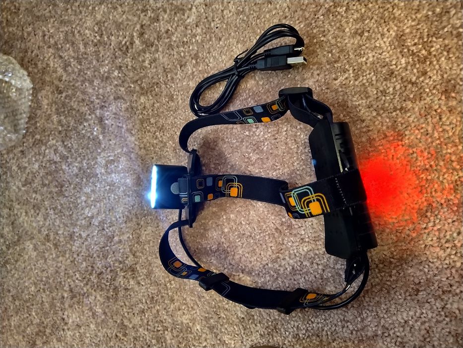 Lanterna frontala 2xLED T6 cu 2 acumulatori 18650