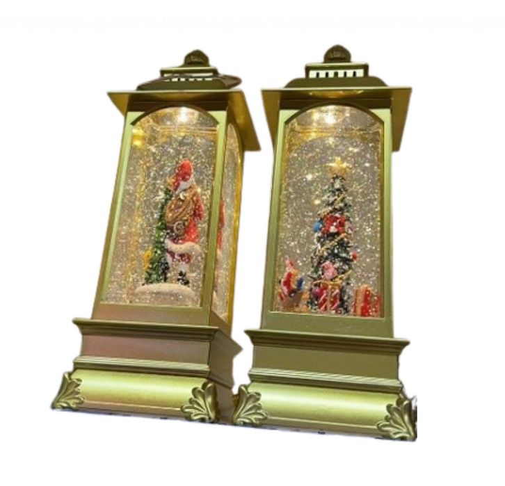 Златист коледен фенер