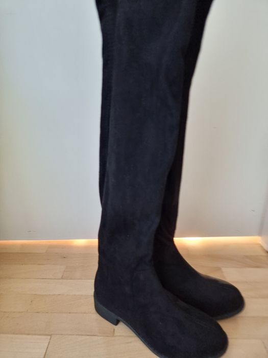 Велурени високи ботуши