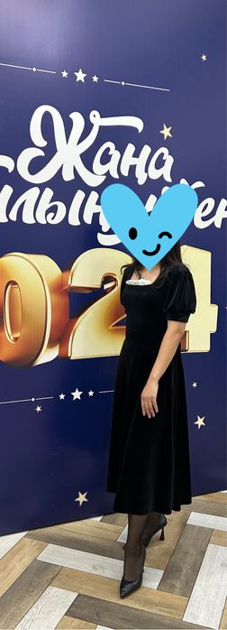 Платье велюровое