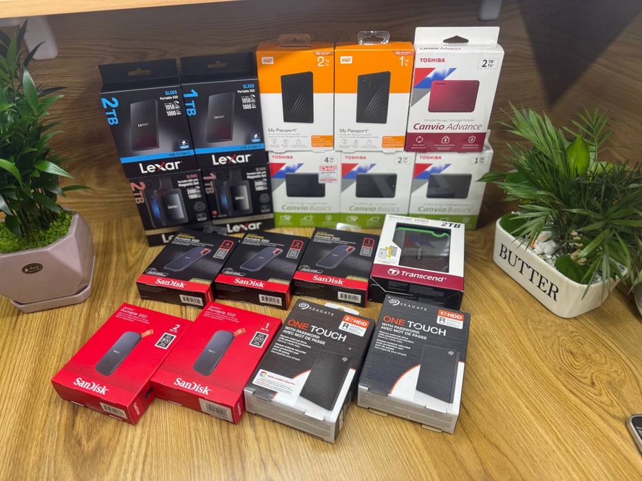 Внешний жесткий диск hard Transcend 1tb.2tb.4tb Toshiba Seagate