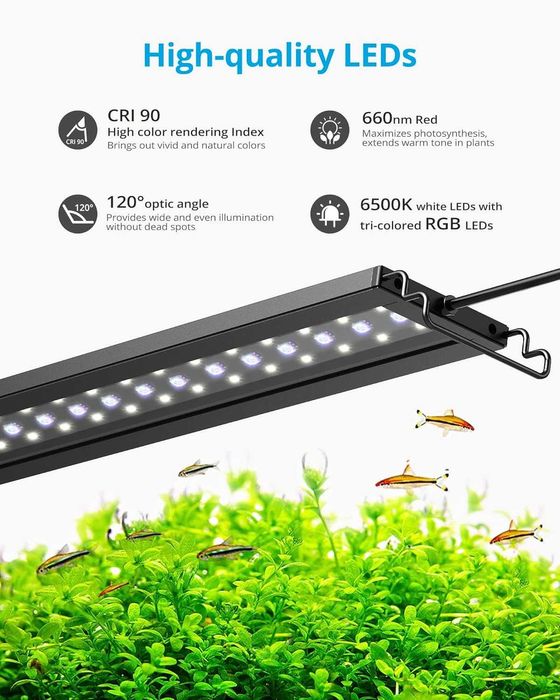 LED лампа за аквариум, Hugger, различни видове