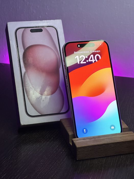 iPhone 15, Айфон 15, АКБ 90%, 128гб