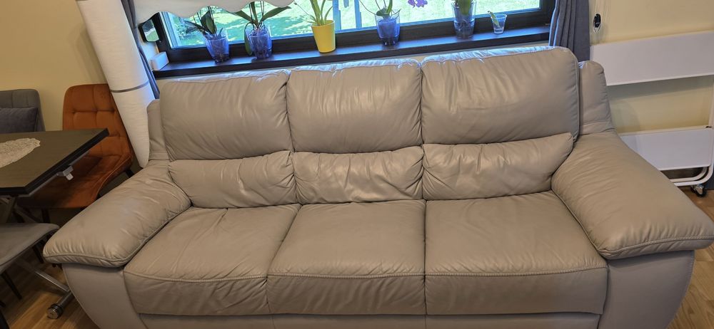 Canapea si fotoliu piele naturala