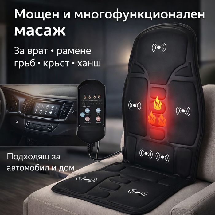 Масажна седалка с подгряване – комфорт и облекчение за тяло,