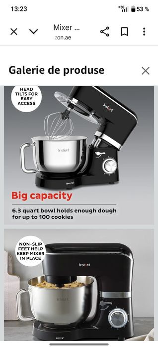 Instant  masina de frământat