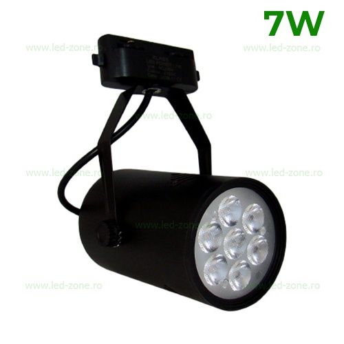 Spot spoturi led sină 7w 5buc.