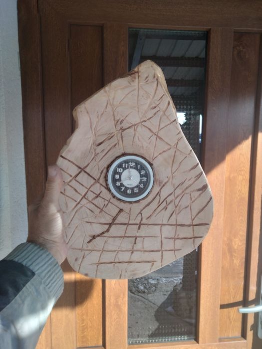 Ceas rustic lemn de tei