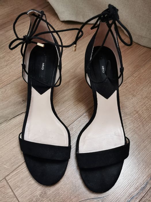 Sandale Mango negre, mărimea 37