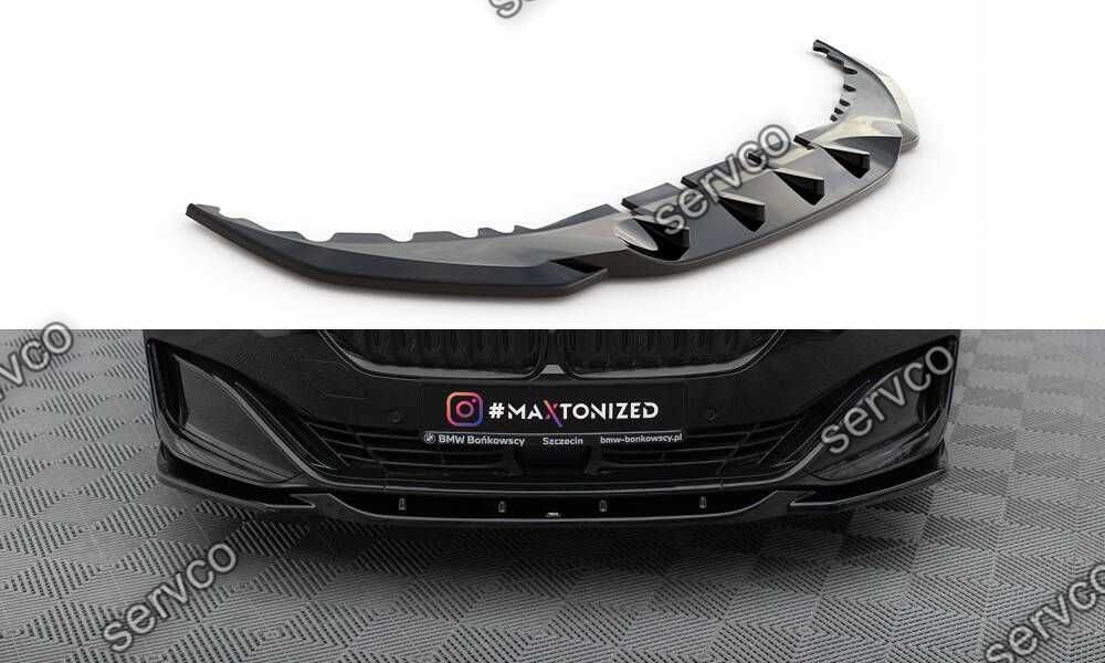 Prelungire lip bara fata Bmw Seria 7 G11 G12 Facelift 2019-2022 v6 Maxton