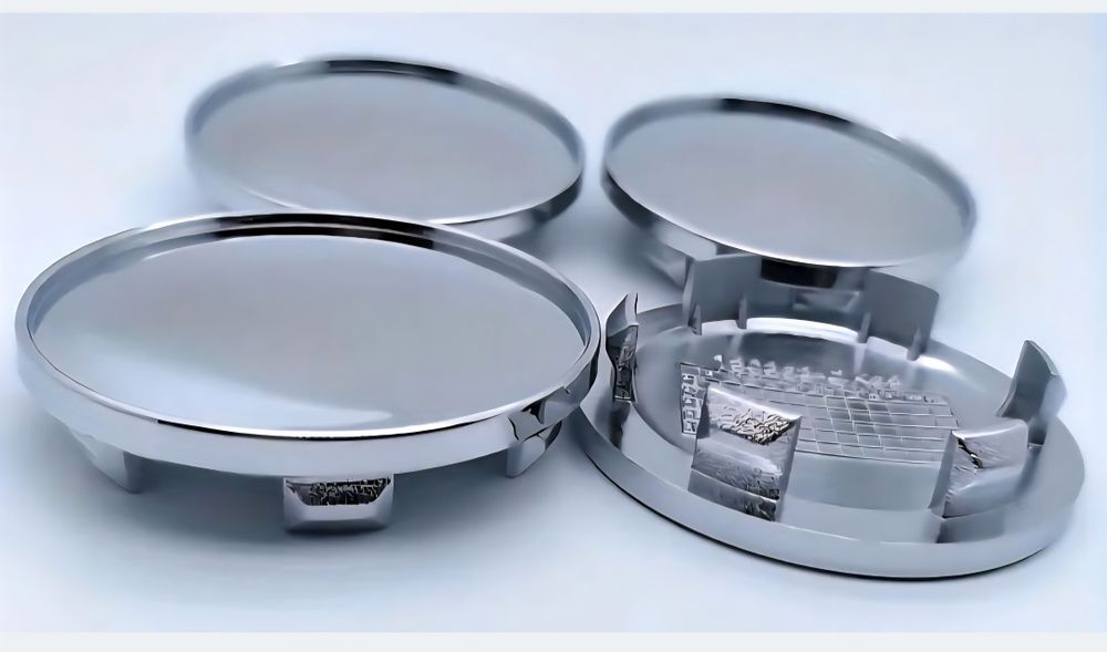 Vând capace centrale pentru jante, realizate din metal, finisaj lucios