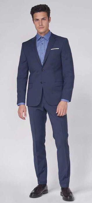 Sacou blazer slim 48 M premium Daniel Hechter lana super 110's navy
