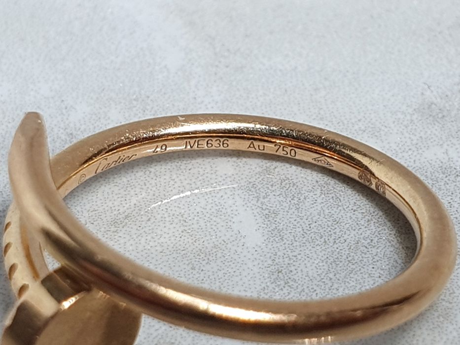 Inel Cartier original din aur 18K – mărimea 48 – 3,29 g – full set