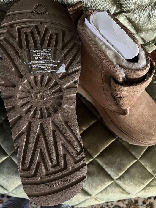 Горчичные Ugg ньюмелы на платформе(оригинал)