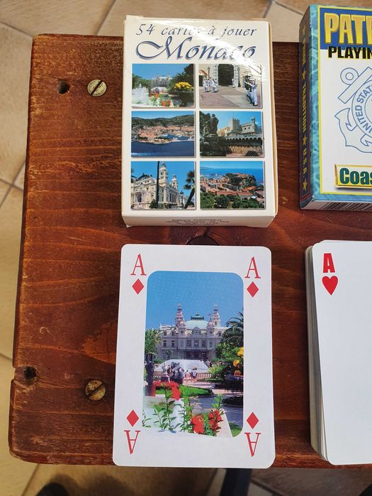 Тематични карти за игра. Monaco, Patriotic, Thassos По 10лв./бр.