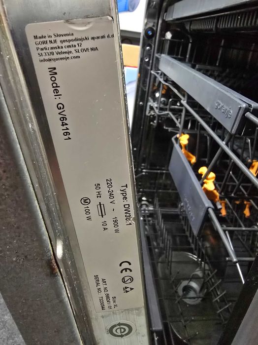 Съдомиялна за вграждане Gorenje GV64161 за ремонт