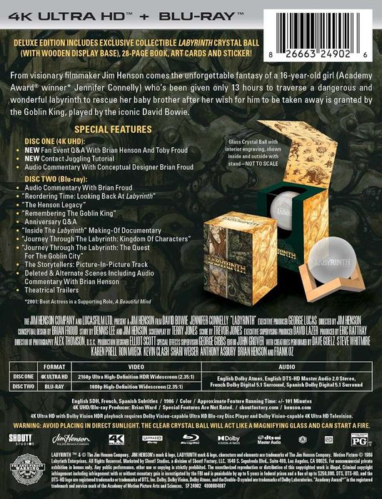 Labyrinth (1986) - Limited Edition Collector's Set 4K Ultra HD/Blu-ray