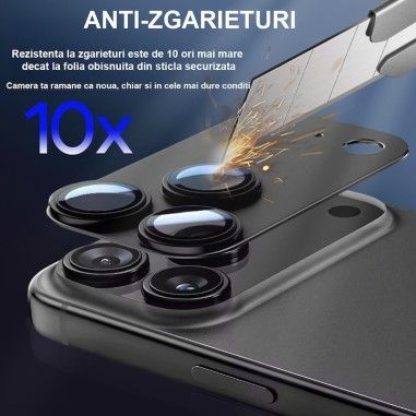 Protectie Camere iPhone 17 PRO MAX Black