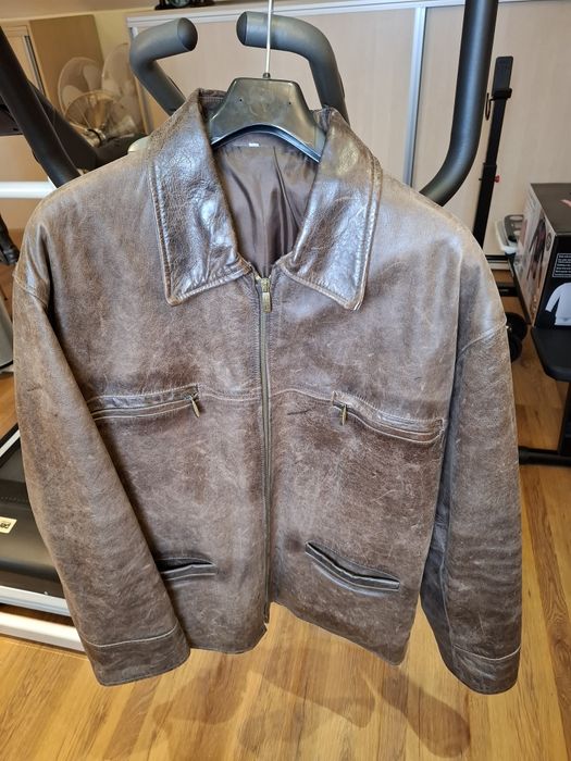 Geaca piele vițel masura XXL