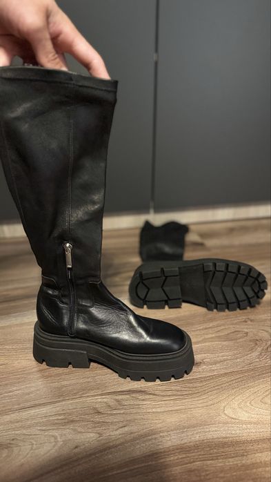 Cizme zara piele