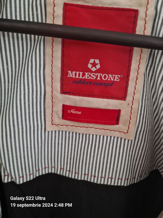 Geaca piele milestone