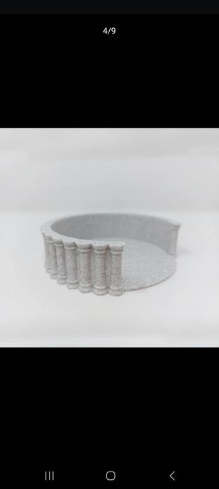 Set de suporturi de pahare Voronoi cu pilon