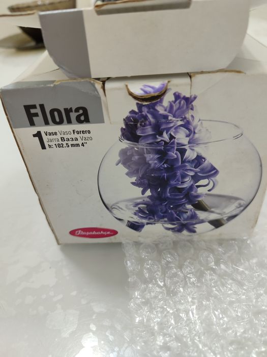 Ваза стеклянная фирма Flora