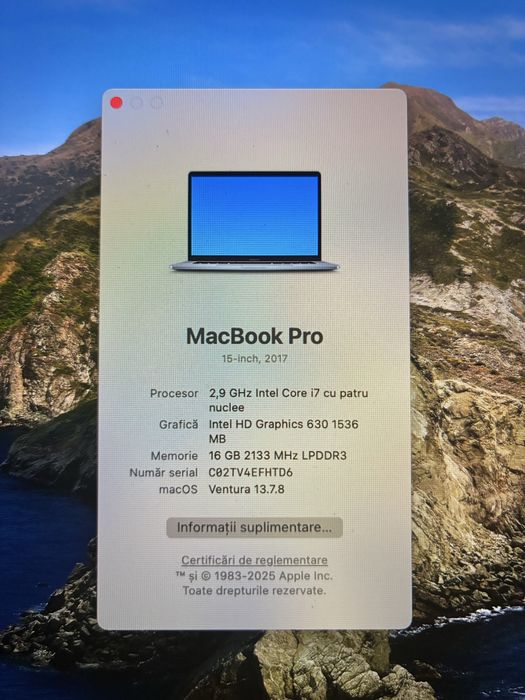 Macbook Pro i7 16gb