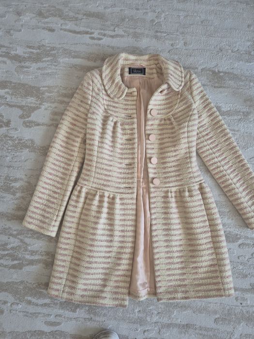 Зимно палто - розово, размер S