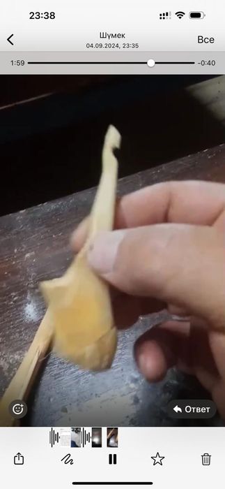 Тоқу біз. Сүйектен жасалынған.