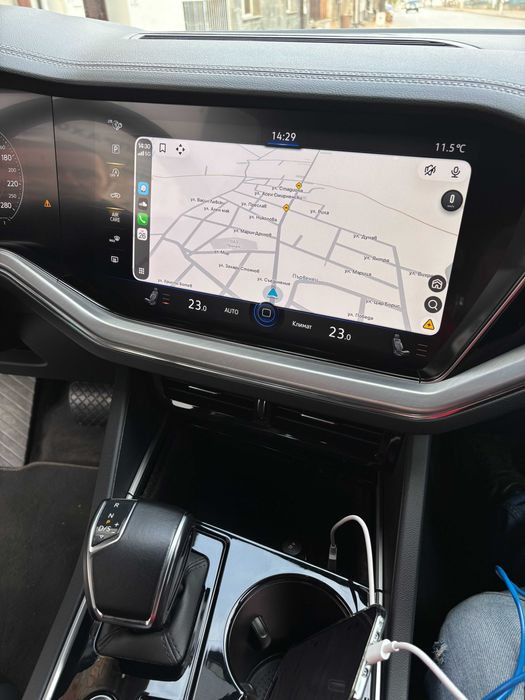 VW Touareg Full Screen Apple CarPlay Android Auto Цял Екран Разпъване