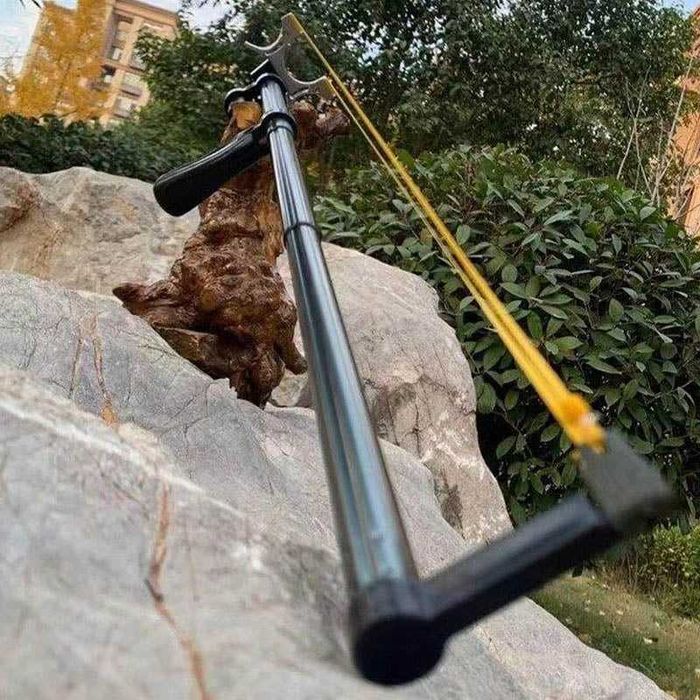 Prastie telescopica retractabila(72cm) cu laser,otel inoxidabil,noua