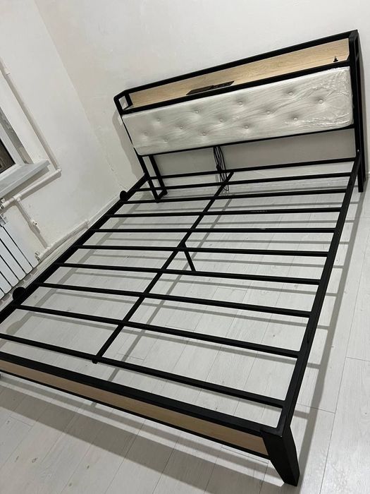 Двуспальная  Кровать Loft krovat темир крават metal kalavat krovat