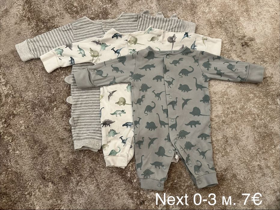 Лот дрехи 0-3 м и 3-6 м ромпъри, бодита, комплекти, космонавт