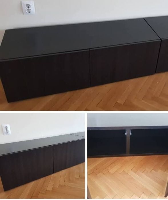 Ikea обзавеждане, легло, тв шкаф, стенни рафтове